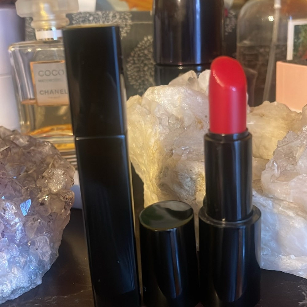 Channel and giorgio armani 
Lipstick and lipgloss
